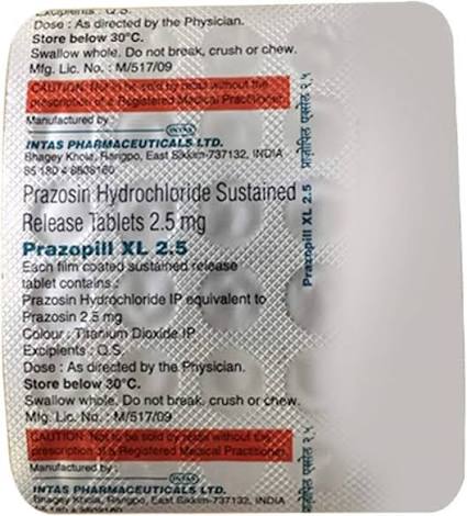 PRAZOPILL XL 2.5MG