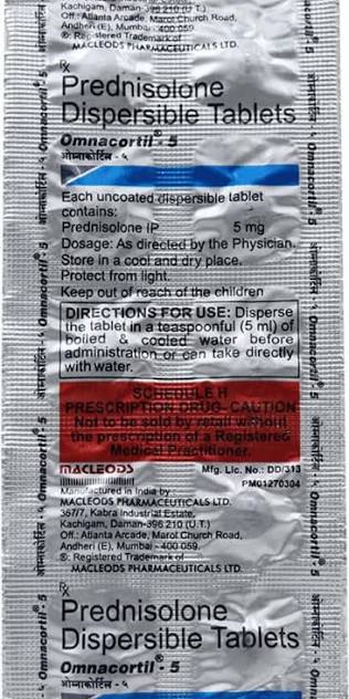 OMNACORTIL 5MG