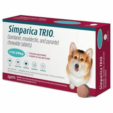 SIMPARICA TRIO 24/0.48/100MG