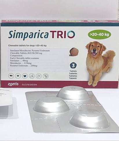 SIMPARICA TRIO 48/0.96/200MG