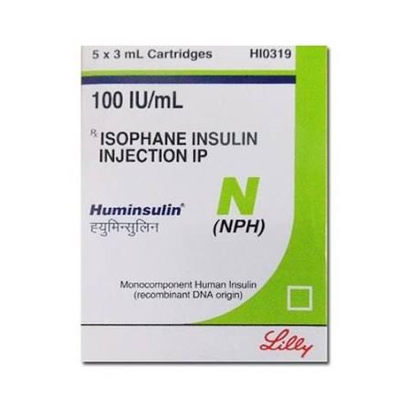 HUMINSULIN N CARTRIDGE 100IU