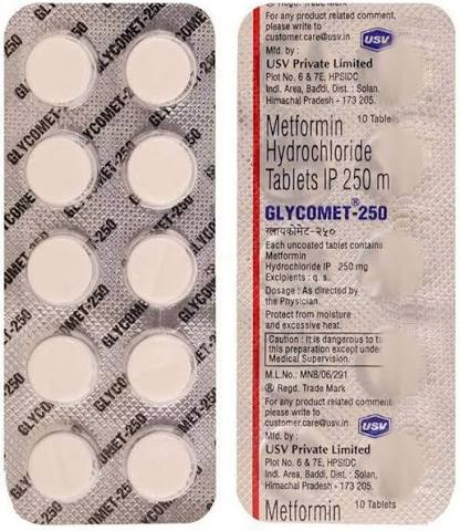 GLYCOMET 250MG