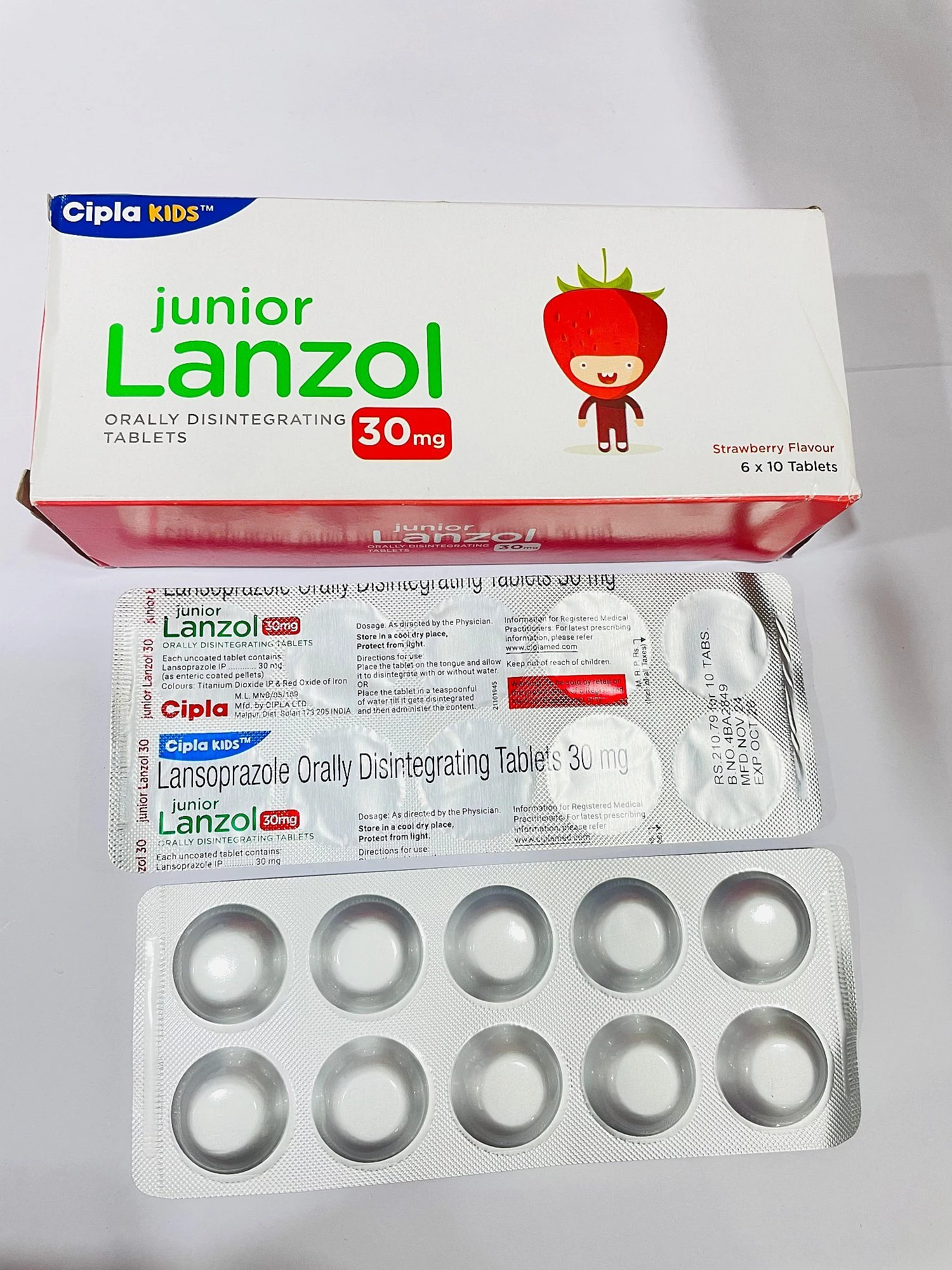 JUNIOR LANZOL 30MG