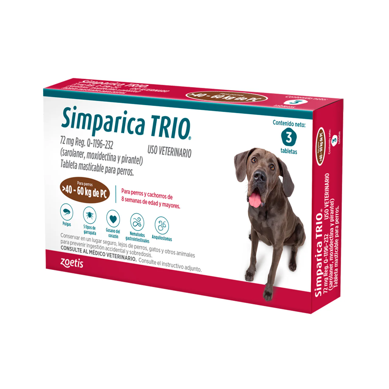 SIMPARICA TRIO 72/1.44/300MG